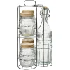 Depot Set Bouteille & Verre Romance Avec Support