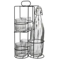 Depot Set Bouteille & Verre Tom Avec Support