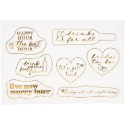 Depot Set D'Autocollants Pour Verre Girly