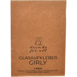 Depot Set D'Autocollants Pour Verre Girly