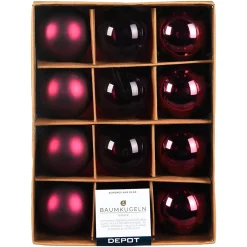 Depot Set De Boules De Noël En Verre