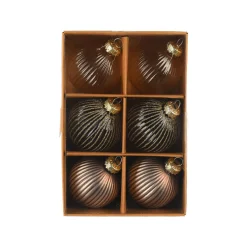 Depot Set De Boules De Noël En Verre Rainure