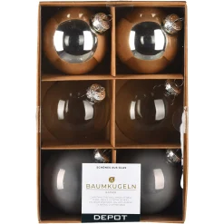 Depot Set De Boules De Noël En Verre