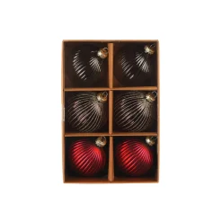 Depot Set De Boules De Noël En Verre Rainure