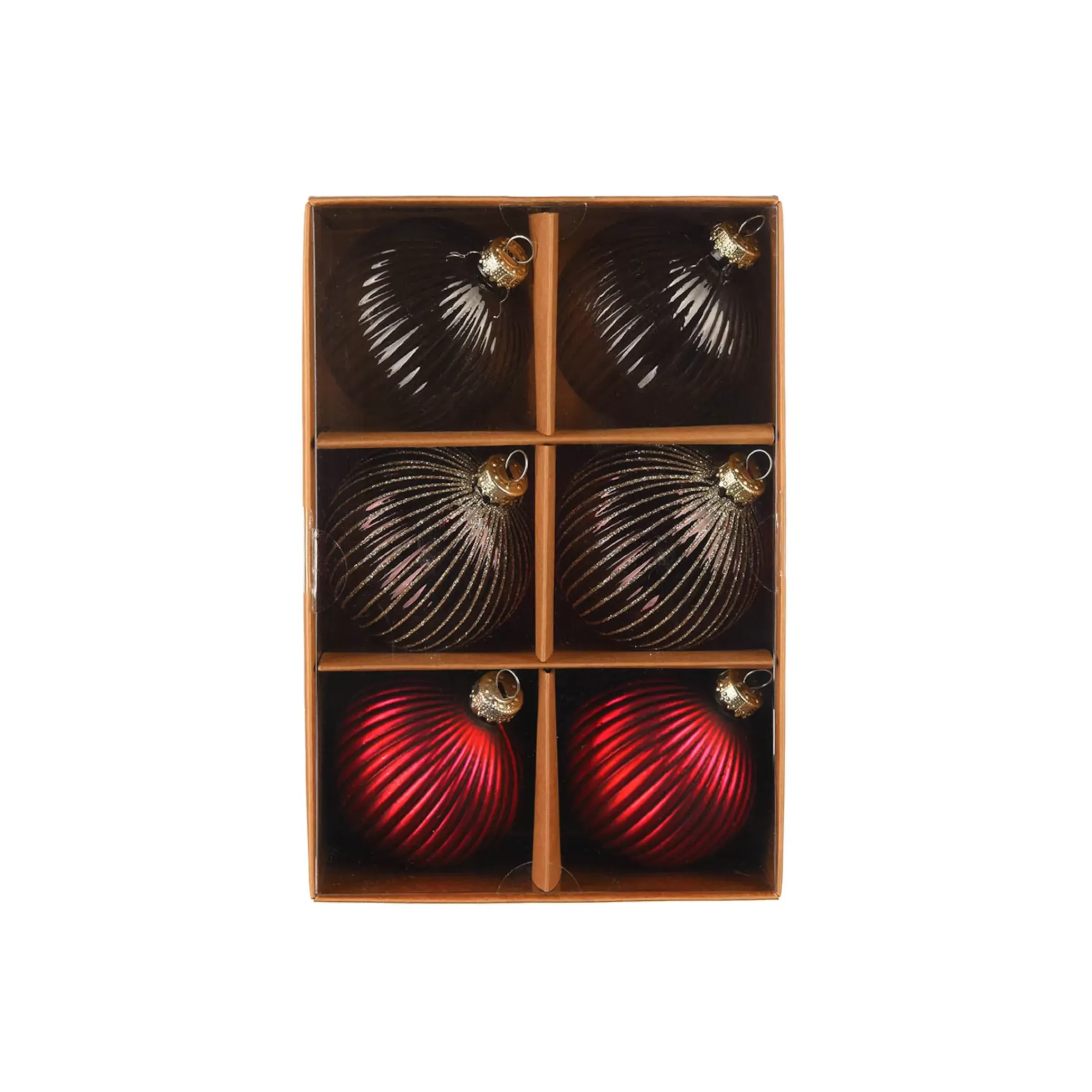 Depot Set De Boules De Noël En Verre Rainure