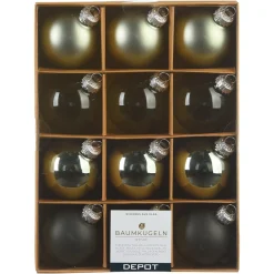 Depot Set De Boules De Noël En Verre