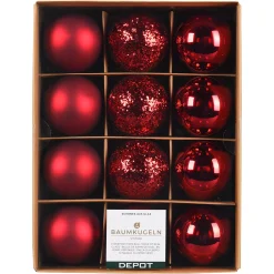 Depot Set De Boules De Noël En Verre Glimmermix