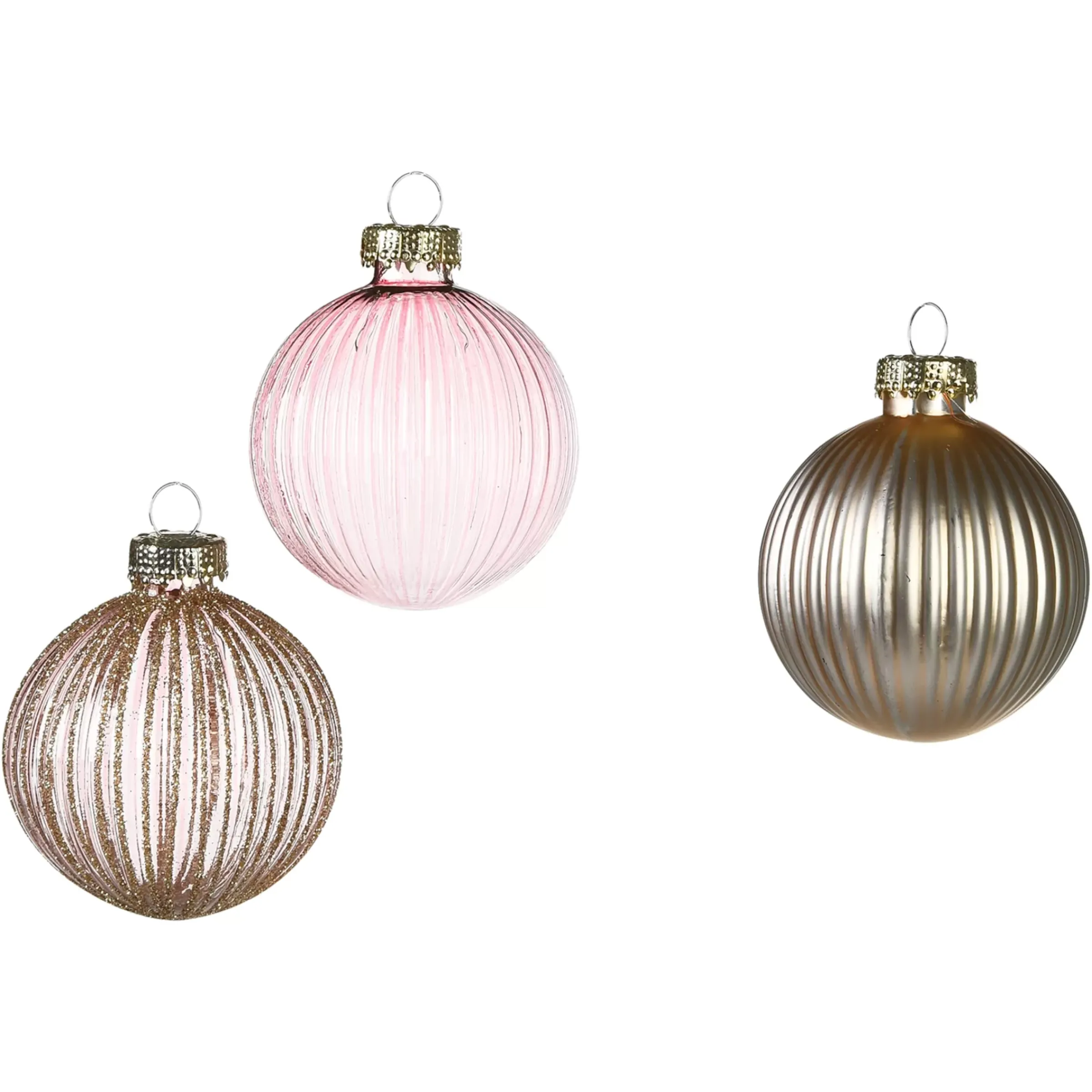 Depot Set De Boules De Noël En Verre Rainure