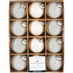 Depot Set De Boules De Noël En Verre Glam Mix