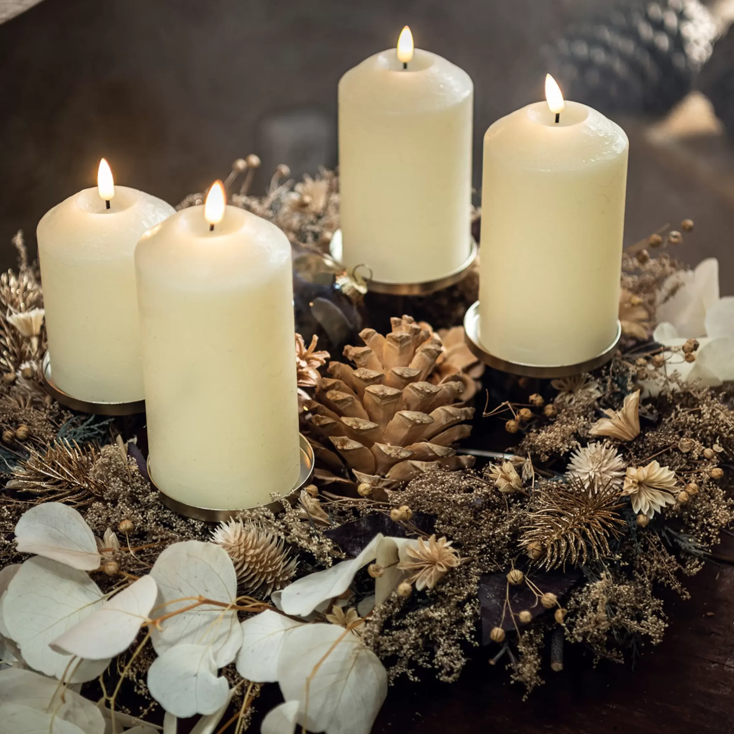 Depot Set De Couronne De L'Avent Décorative Classic Christmas