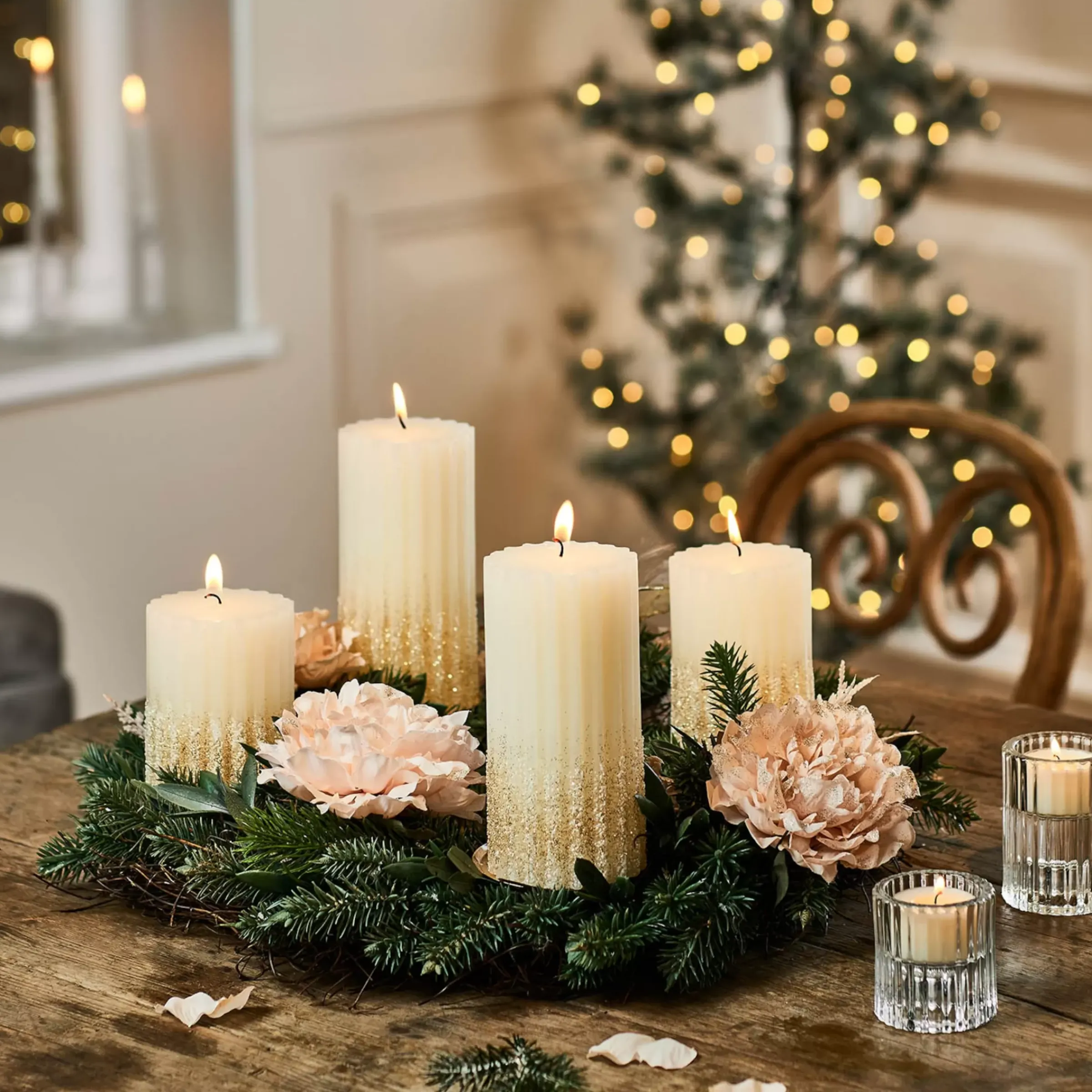 Depot Set De Couronne De L'Avent Décorative Classic Christmas