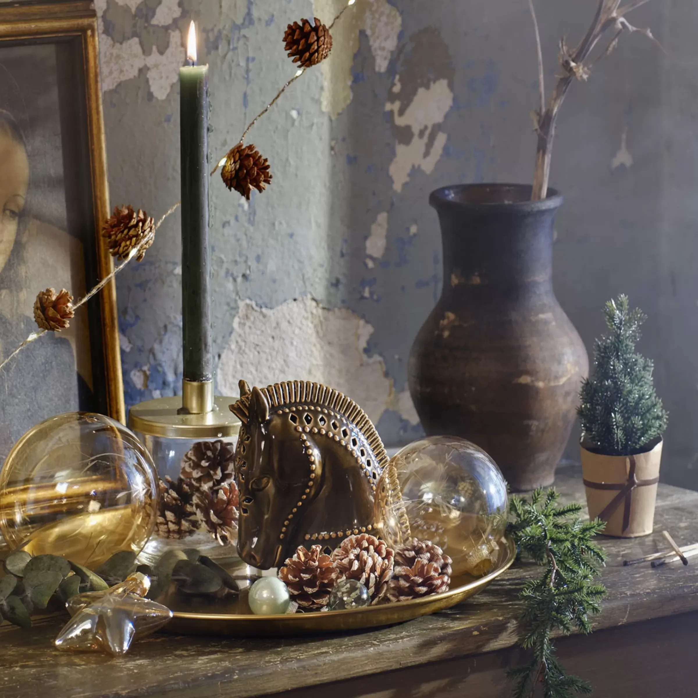 Depot Set De Décoration Couronne De L'Avent Classic