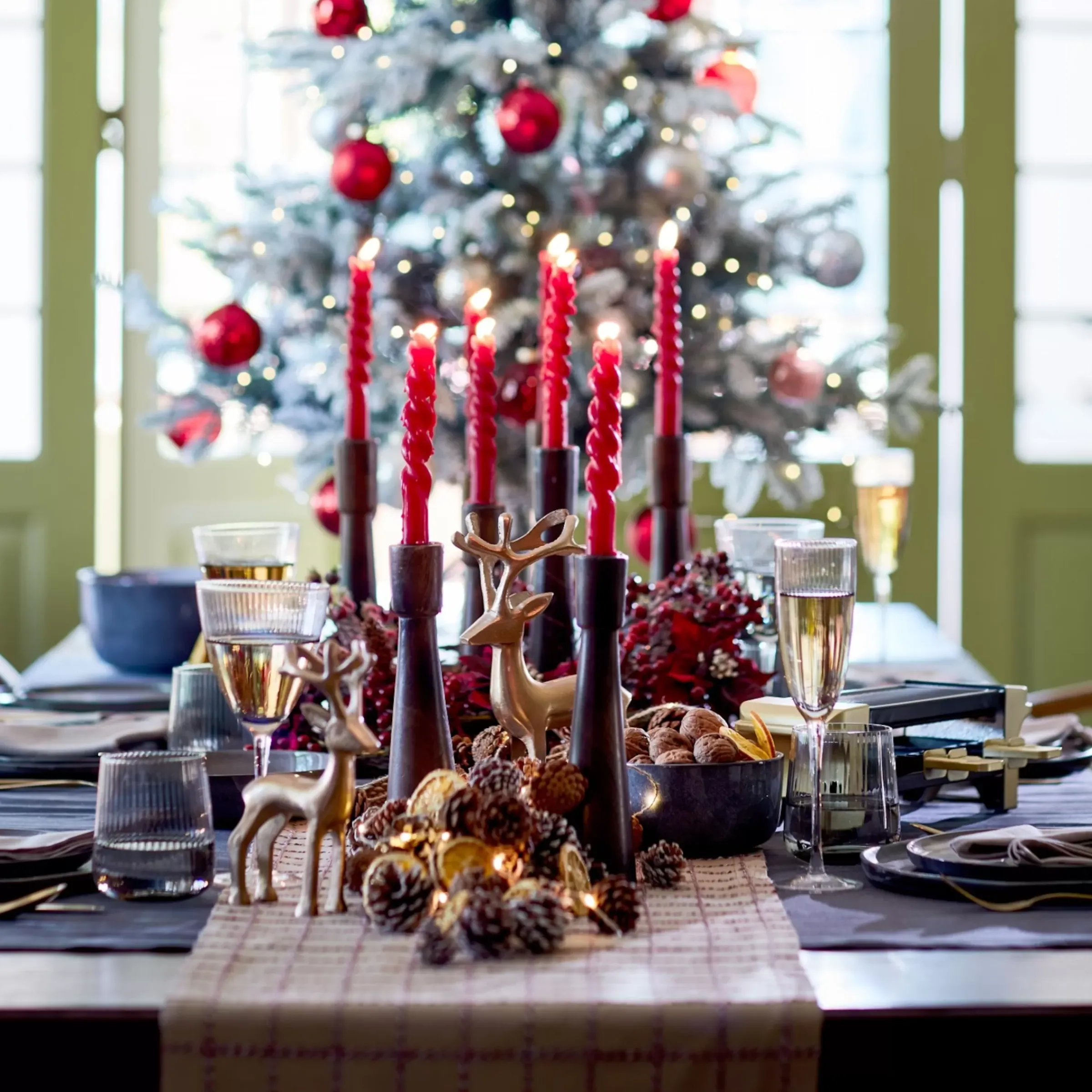 Depot Set De Décoration Porte-Bougies De Noël Rainure