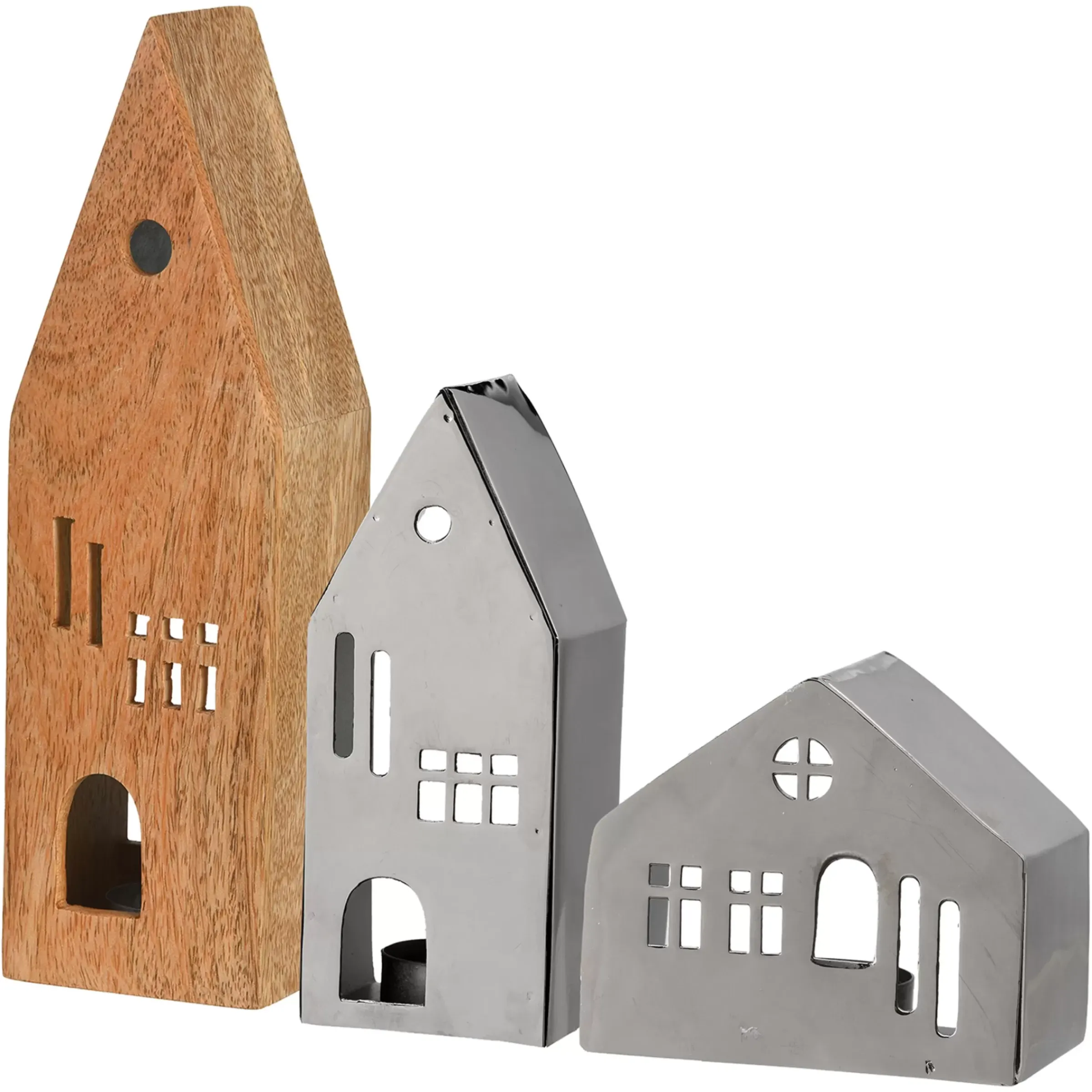 Depot Teelichthalter-Set Haus